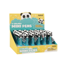 Capa do artigo Esferográfica De 4 Cores Mini I-Total Pandastic Xl1265G