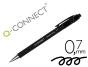 Esferografica q-connect retratil com grip 0,7 mm cor preta (12 unidades) - Preview