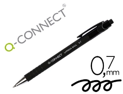 Capa do artigo Esferografica q-connect retratil com grip 0,7 mm cor preta