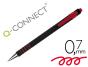 Esferografica q-connect retratil com grip 0,7 mm cor vermelha (12 unidades) - Preview