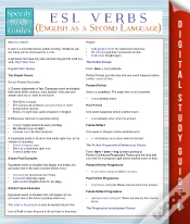 Capa do artigo Esl Verbs (English As A Second Language) (Speedy Study Guides)