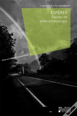 Capa do artigo Esperer. Etudes De Phenomenologie