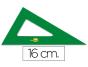 Esquadro liderpapel 16 cm plastico verde (10 unidades) - Preview