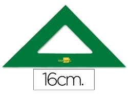 Capa do artigo Esquadro liderpapel 16 cm plastico verde