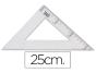 Esquadro liderpapel cristal liderpapel transparente 25 cm (20 unidades) - Preview
