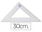 Esquadro liderpapel cristal liderpapel transparente 30 cm - Preview