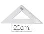 Esquadro liderpapel plastico cristal transparente 20 cm - Preview