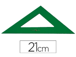 Capa do artigo Esquadro plastico especial 21 cm verde transparente