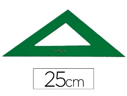 Capa do artigo Esquadro plastico especial 25 cm verde transparente