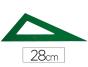 Esquadro plastico verde transp 28 cm - Preview