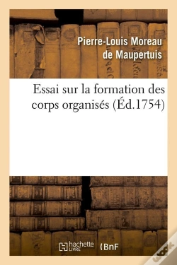 Capa do artigo Essai Sur La Formation Des Corps Edition 1754
