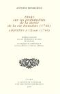 Essai Sur Les Probabilités De La Durée De La Vie Humaine (1746). Addition À L'Essai (1760) : Addition À L'Essai (1760). Réédition En Fac-Similé Avec Une Introduction Et Des Notes - Preview