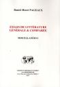 Essais De Litterature Generale Et Comparee - Miscellanees I - Preview