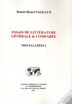 Capa do artigo Essais De Litterature Generale Et Comparee - Miscellanees I
