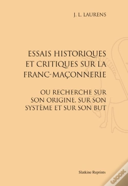 Capa do artigo Essais Historiques Et Critiques Sur La Franc-Maçonnerie (1806)