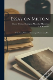 Capa do artigo Essay On Milton  With Notes, Abstract, C