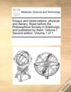 Capa do artigo Essays And Observations, Physical And Literary. Read Before The Philosophical Society In Edinburgh, And Published By Them. Volume I. Second Edition. V