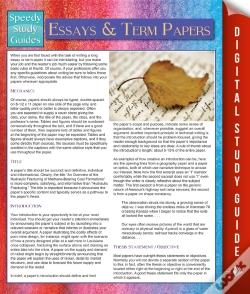 Capa do artigo Essays And Term Papers (Speedy Study Guides)