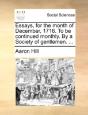 Essays, For The Month Of December, 1716. - Preview