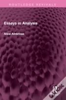 Essays In Analysis
