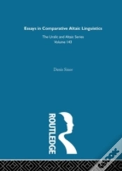 Capa do artigo Essays In Comparative Altaic Linguistics