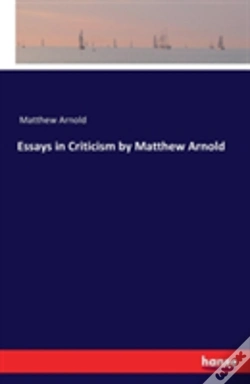 Capa do artigo Essays In Criticism By Matthew Arnold