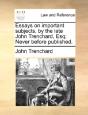 Essays On Important Subjects, By The Lat - Preview