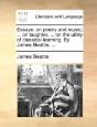 Essays: On Poetry And Music, ... On Laug - Preview