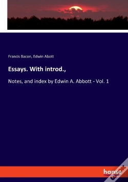 Capa do artigo Essays. With Introd.,