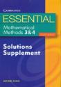 Essential Mathematical Methods 3 And 4 Solutions Supplement 4ed - Preview