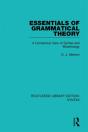 Essentials Of Grammatical Theory - Preview
