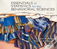 Essentials Of Statistics For The Behavioral Sciences