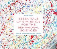 Essentials Of Statistics For The Behavioral Sciences