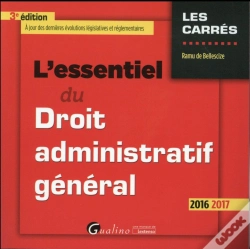 Capa do artigo Essentiel Du Droit Administratif General 2016-2017, 3eme Ed. (L')