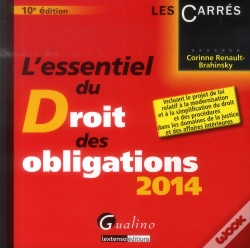 Capa do artigo Essentiel Du Droit Des Obligations 2014, 10eme Edition  (L')