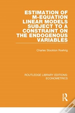 Capa do artigo Estimation Of M-Equation Linear Models Subject To A Constraint On The Endogenous Variables
