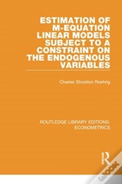 Capa do artigo Estimation Of M-Equation Linear Models Subject To A Constraint On The Endogenous Variables