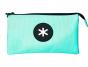Estojo escolar antartik triplo fecho cor menta 220x30x120 mm - Preview