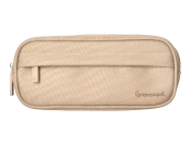 Capa do artigo Estojo escolar liderpapel classic ovalado 2 fechos com bolso frontal 210x90 mm creme
