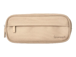 Capa do artigo Estojo escolar liderpapel classic ovalado 2 fechos com bolso frontal 210x90 mm creme