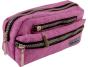 Estojo Escolar Liderpapel Oval C/ 3 Bolsos, Violeta Pastel 195x40x100 mm - Preview