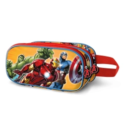 Capa do artigo Estojo Escolar Marvel Avengers Attack 3D 2025 Duplo 08458