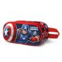 Estojo Escolar Marvel Capitão America Patriot 3D 2025 Duplo 08461 - Preview
