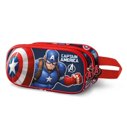 Capa do artigo Estojo Escolar Marvel Capitão America Patriot 3D 2025 Duplo 08461