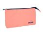 Estojo escolar milan 1918 collection 3 fechos e 5 compartimentos rosa 215x35x125 mm - Preview