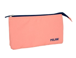 Capa do artigo Estojo escolar milan 1918 collection 3 fechos e 5 compartimentos rosa 215x35x125 mm