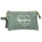 Estojo Escolar Pepe Jeans Coralie Verde 2025 Triplo 410103405050 - Preview