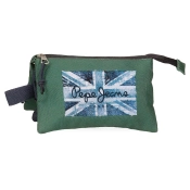 Capa do artigo Estojo Escolar Pepe Jeans Jebb Verde 2025 Triplo 410099405050