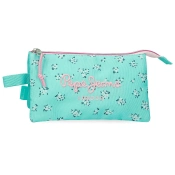 Capa do artigo Estojo Escolar Pepe Jeans Nora Turquesa 2025 Triplo 410106405055