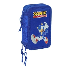 Capa do artigo Estojo Triplo Com Carga Sonic - 37 Pecas 412695857
